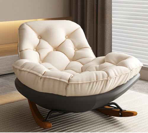 ロッキングチェア 木製 1Pソファー オーク 完成品 レトロ チェア